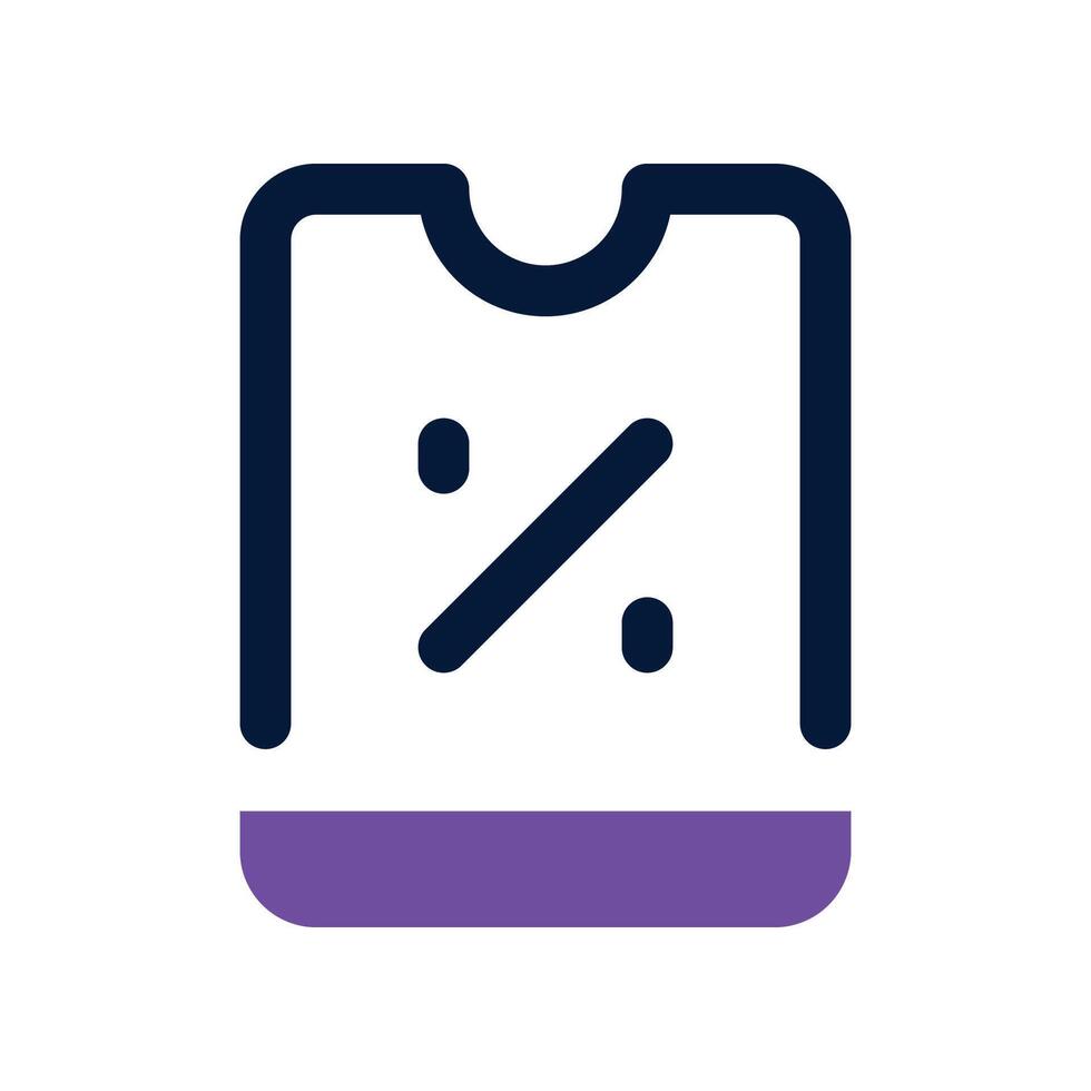 discount icon. dual tone icon for your website, mobile, presentation, and logo design. vector