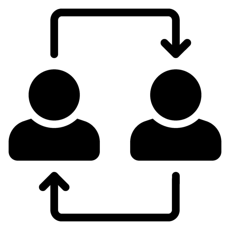 relationship glyph icon vector