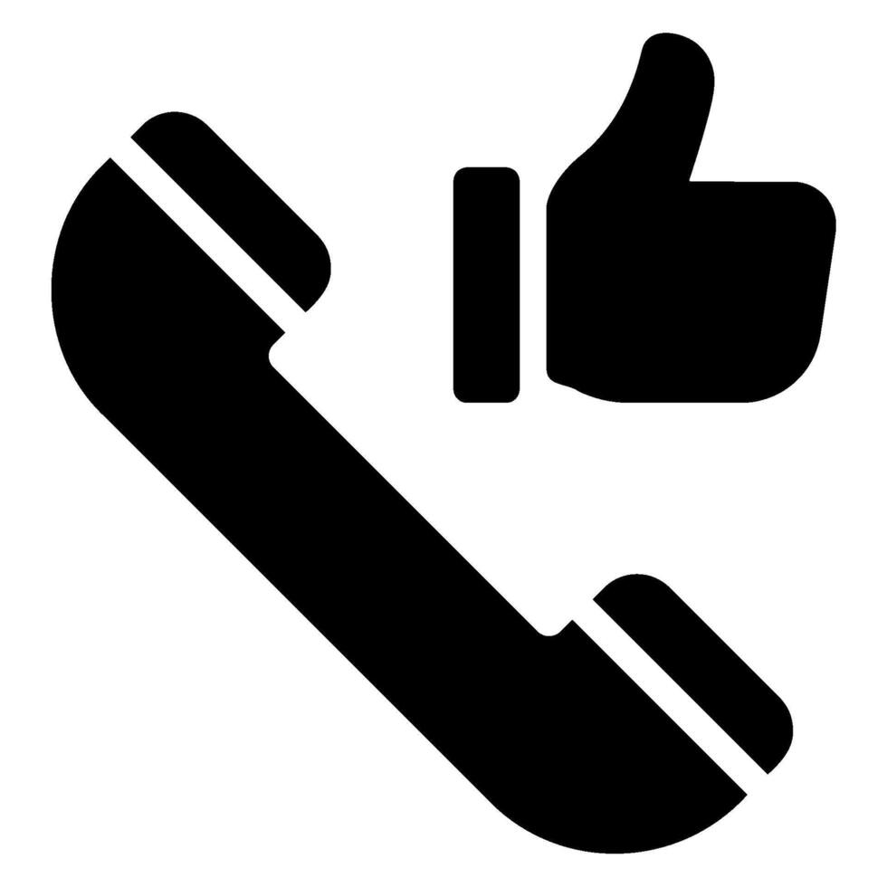 phone call glyph icon vector
