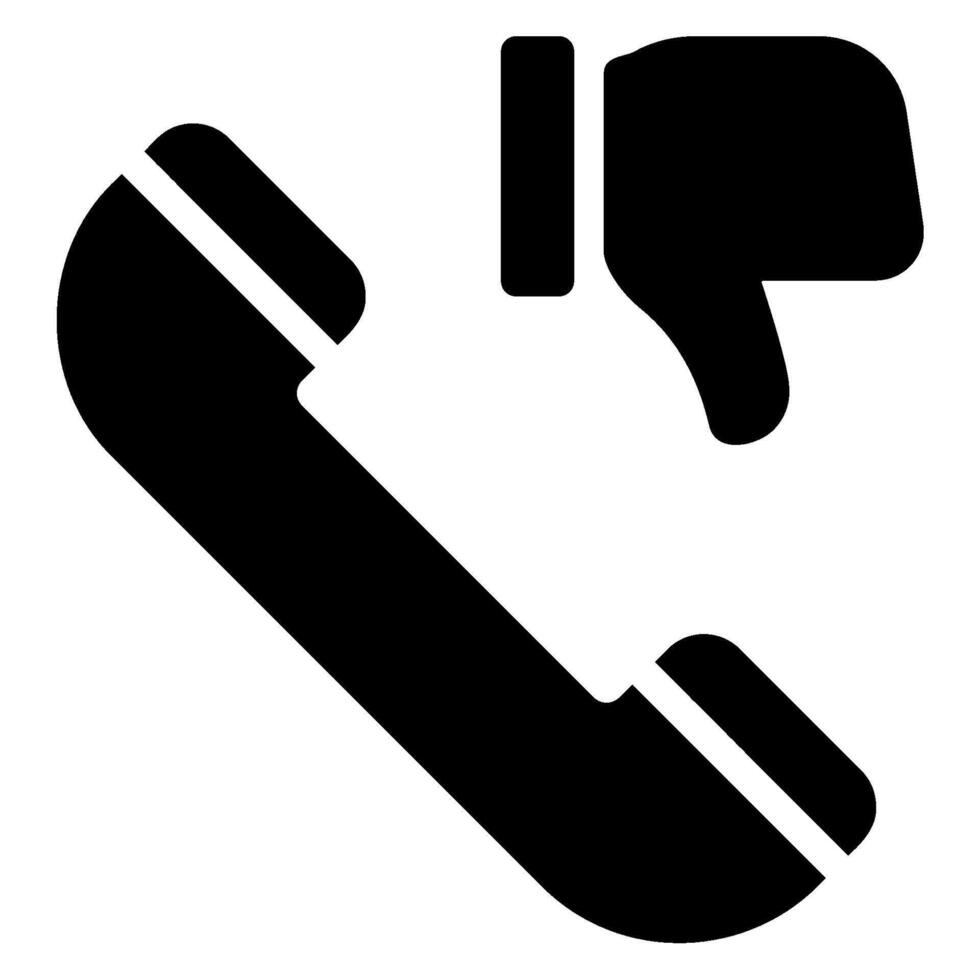 phone call glyph icon vector