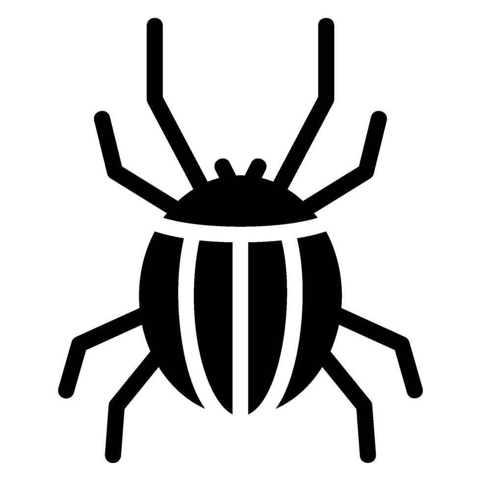 mite glyph icon vector