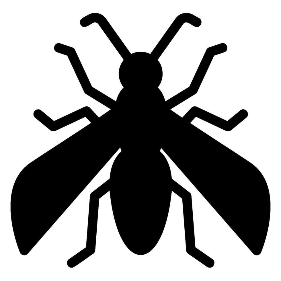 hornet glyph icon vector