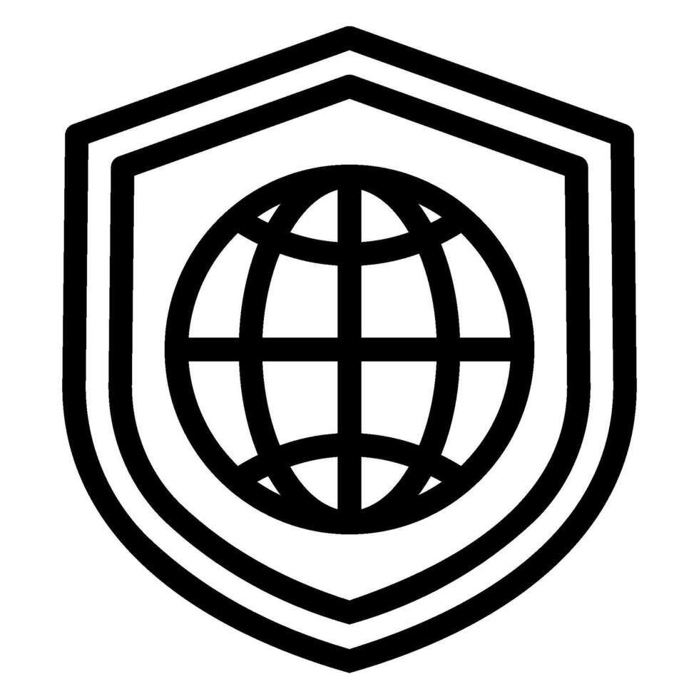 protection line icon vector