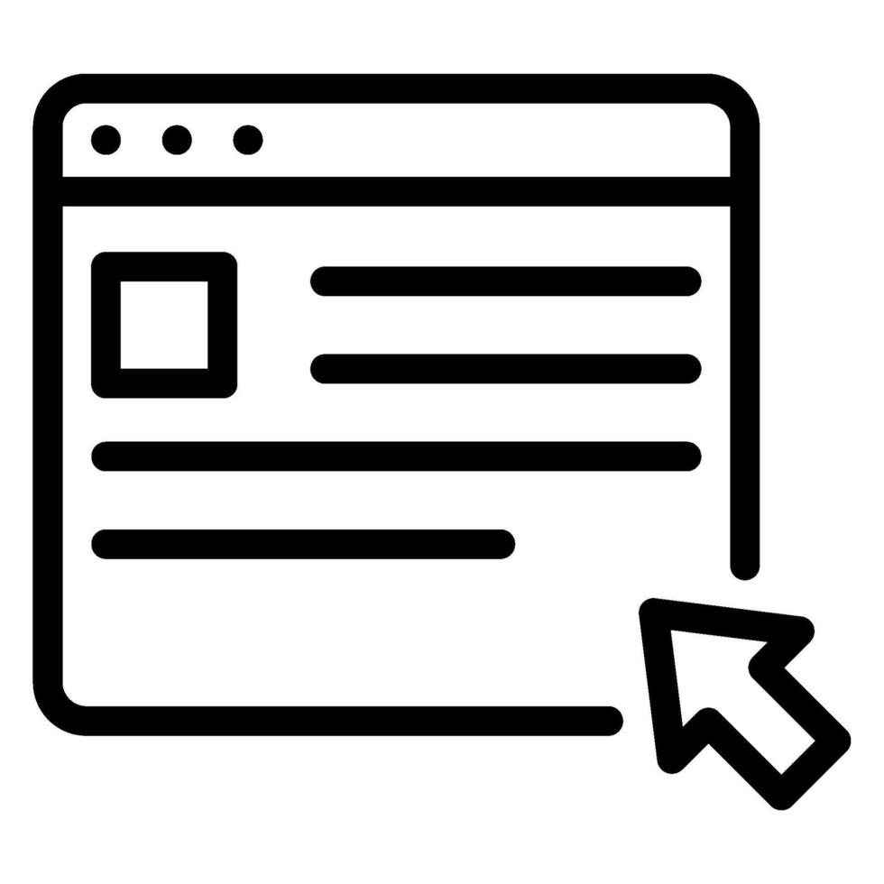 website line icon vector