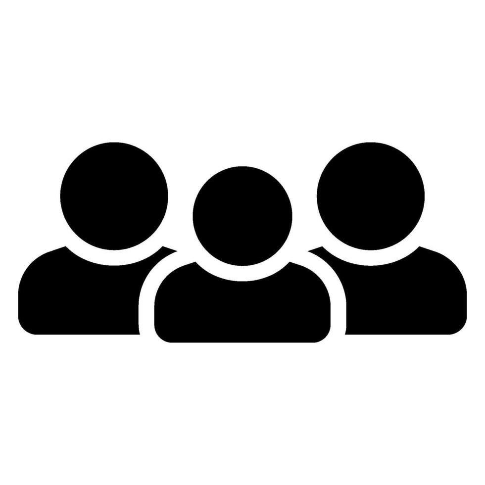 customer glyph icon vector