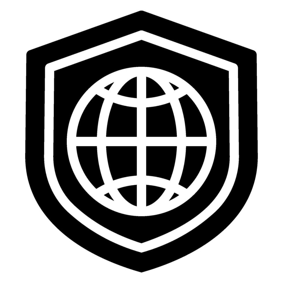 protection glyph icon vector