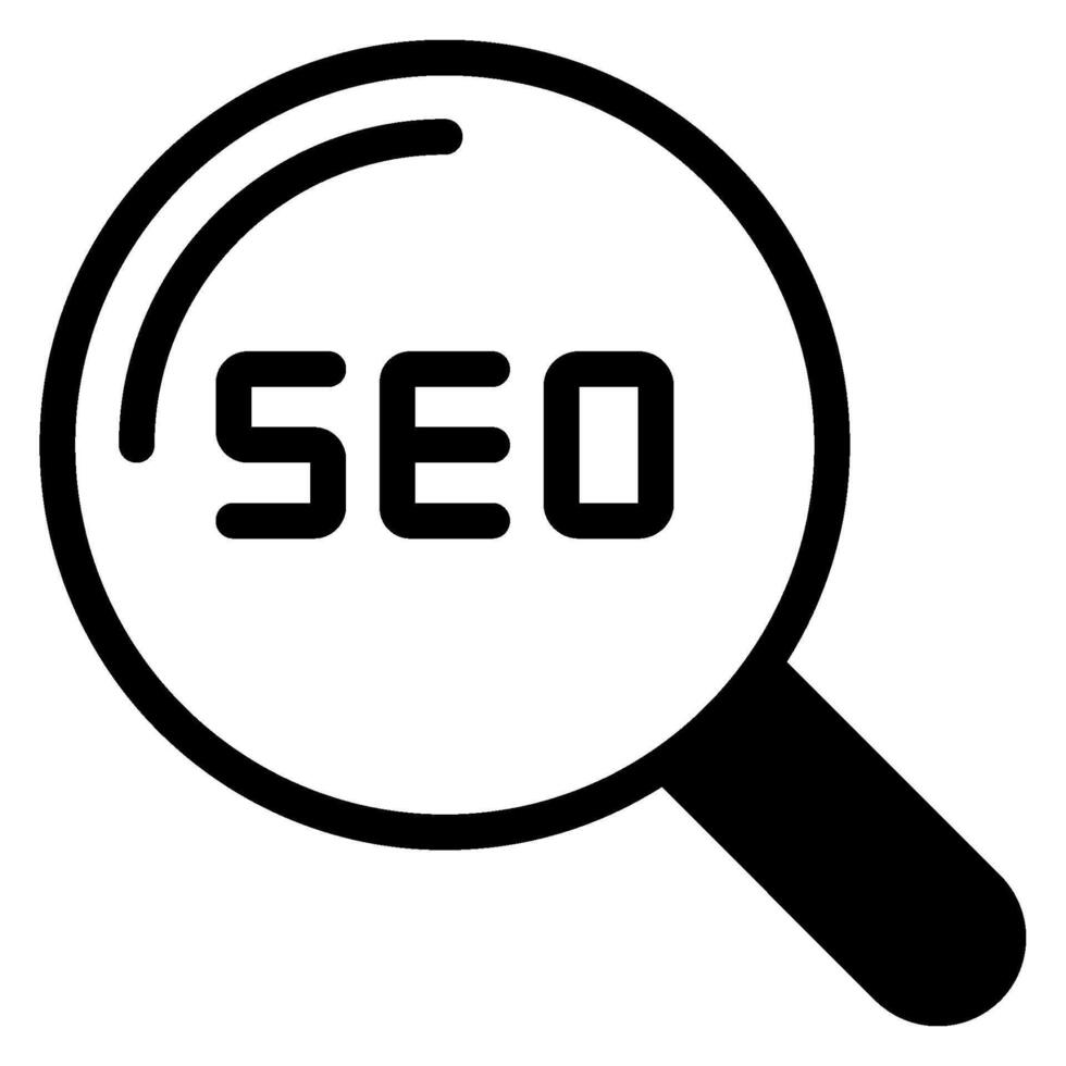 search glyph icon vector