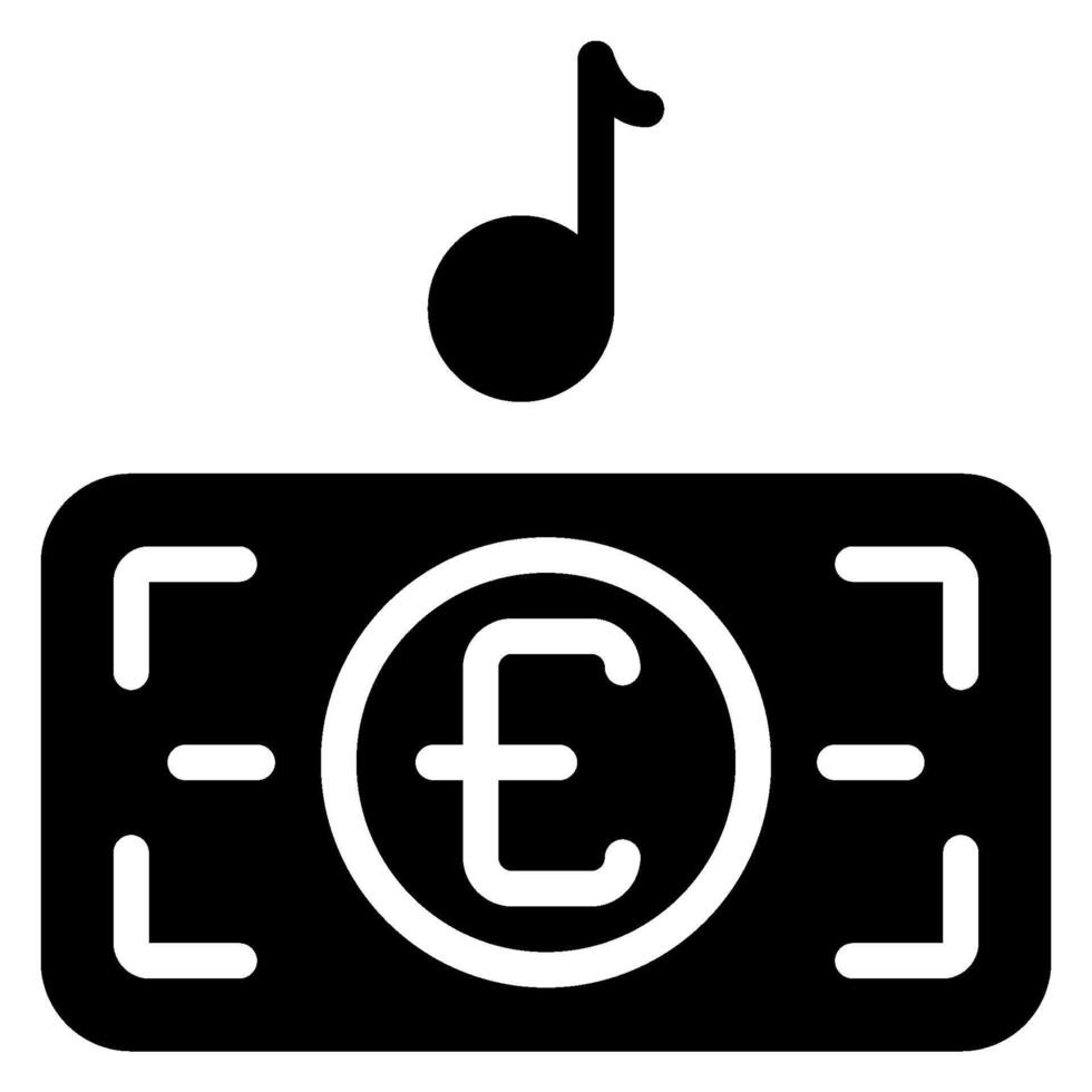 music glyph icon vector