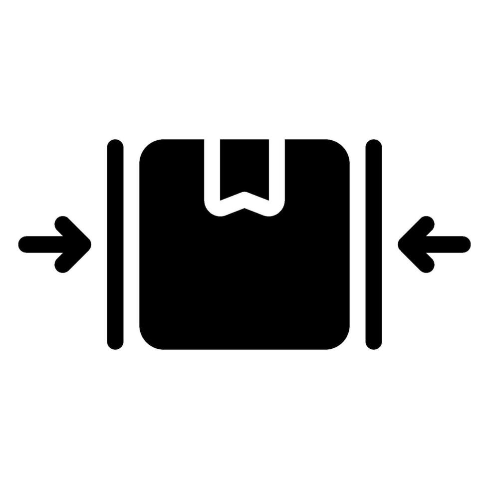 do not clamp glyph icon vector