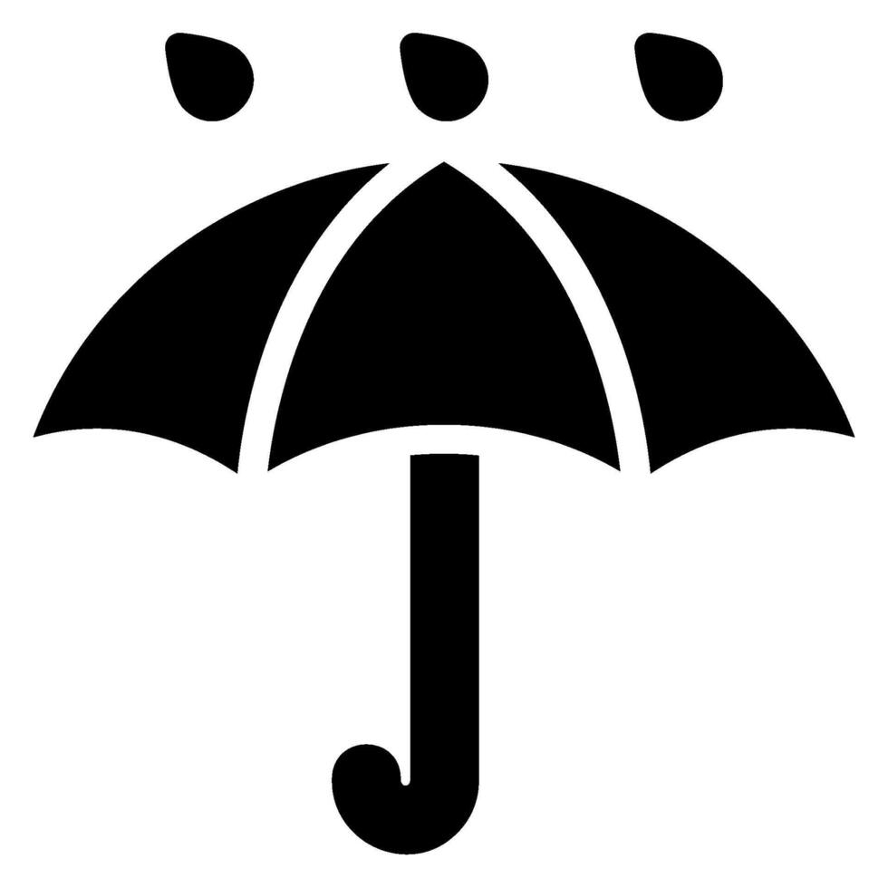 keep dry glyph icon vector