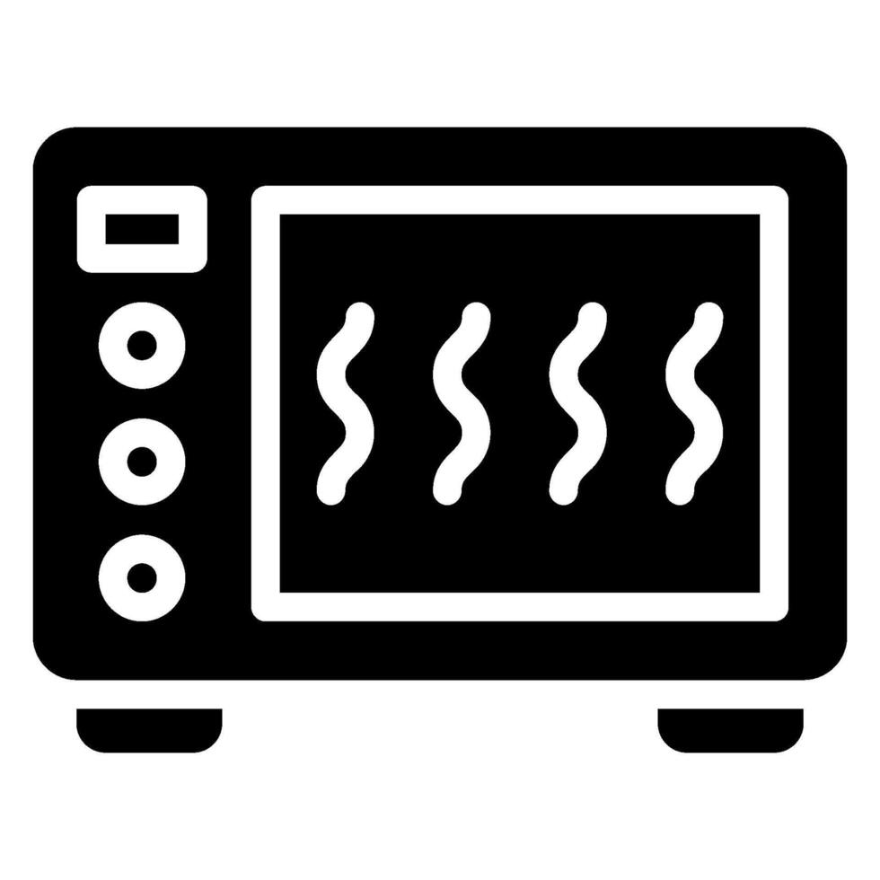 microwave safe glyph icon vector
