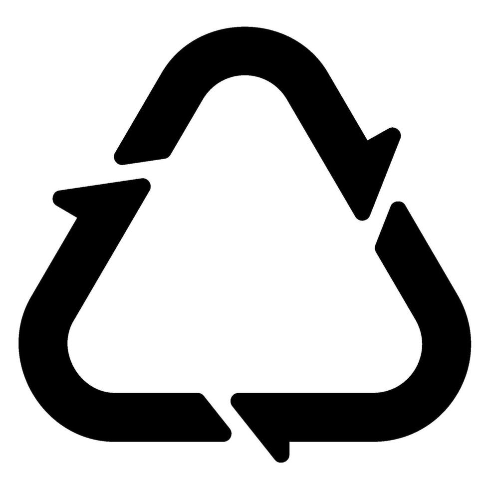 recycle glyph icon vector