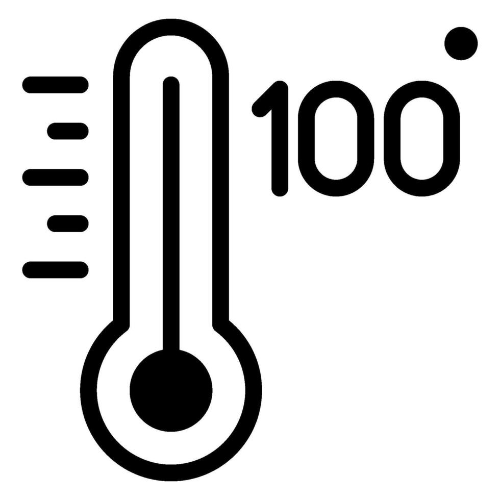 one hundred glyph icon vector