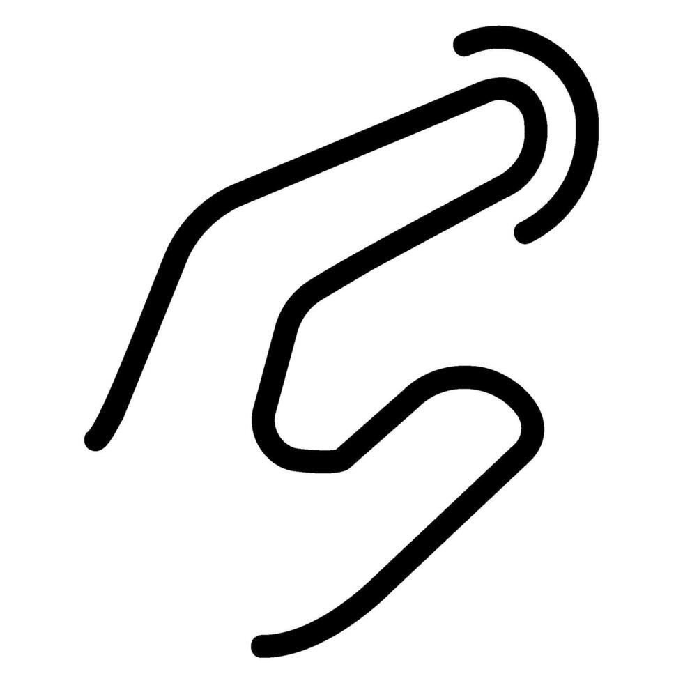 touch line icon vector