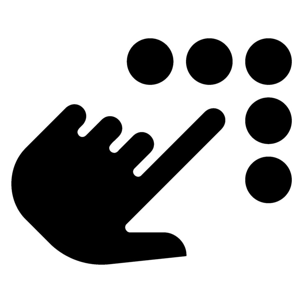keypad glyph icon vector