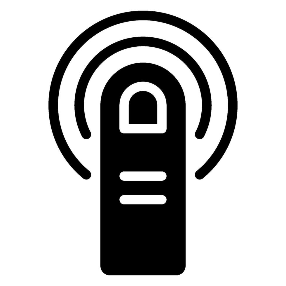 touch glyph icon vector