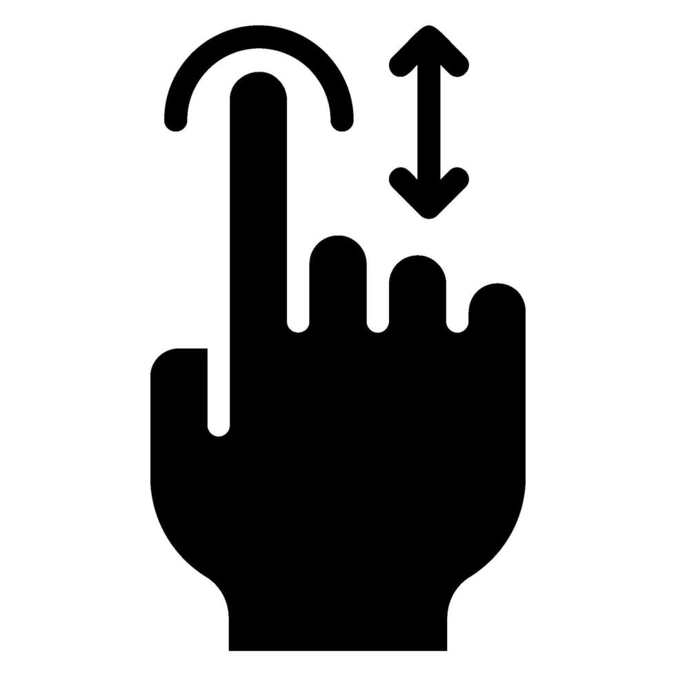 scroll glyph icon vector