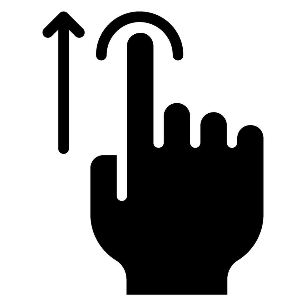 slide up glyph icon 45376866 Vector Art at Vecteezy