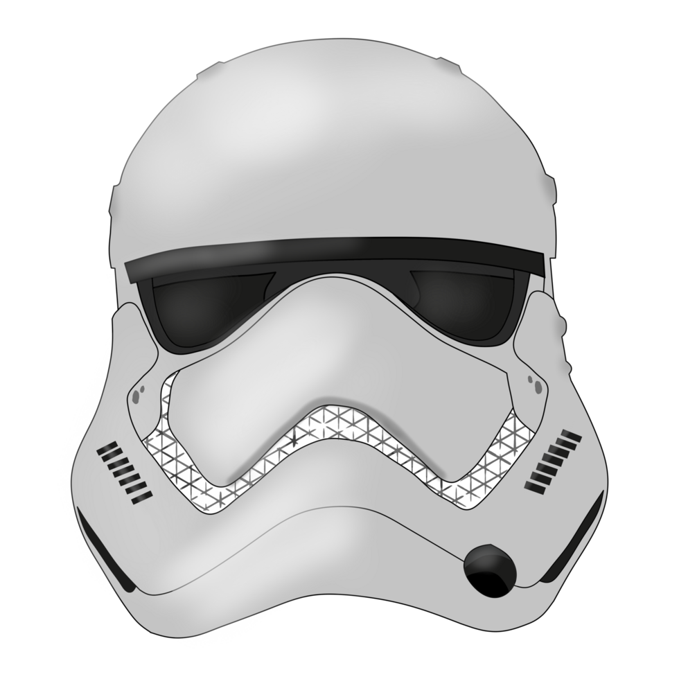 White stromtrooper helmet png