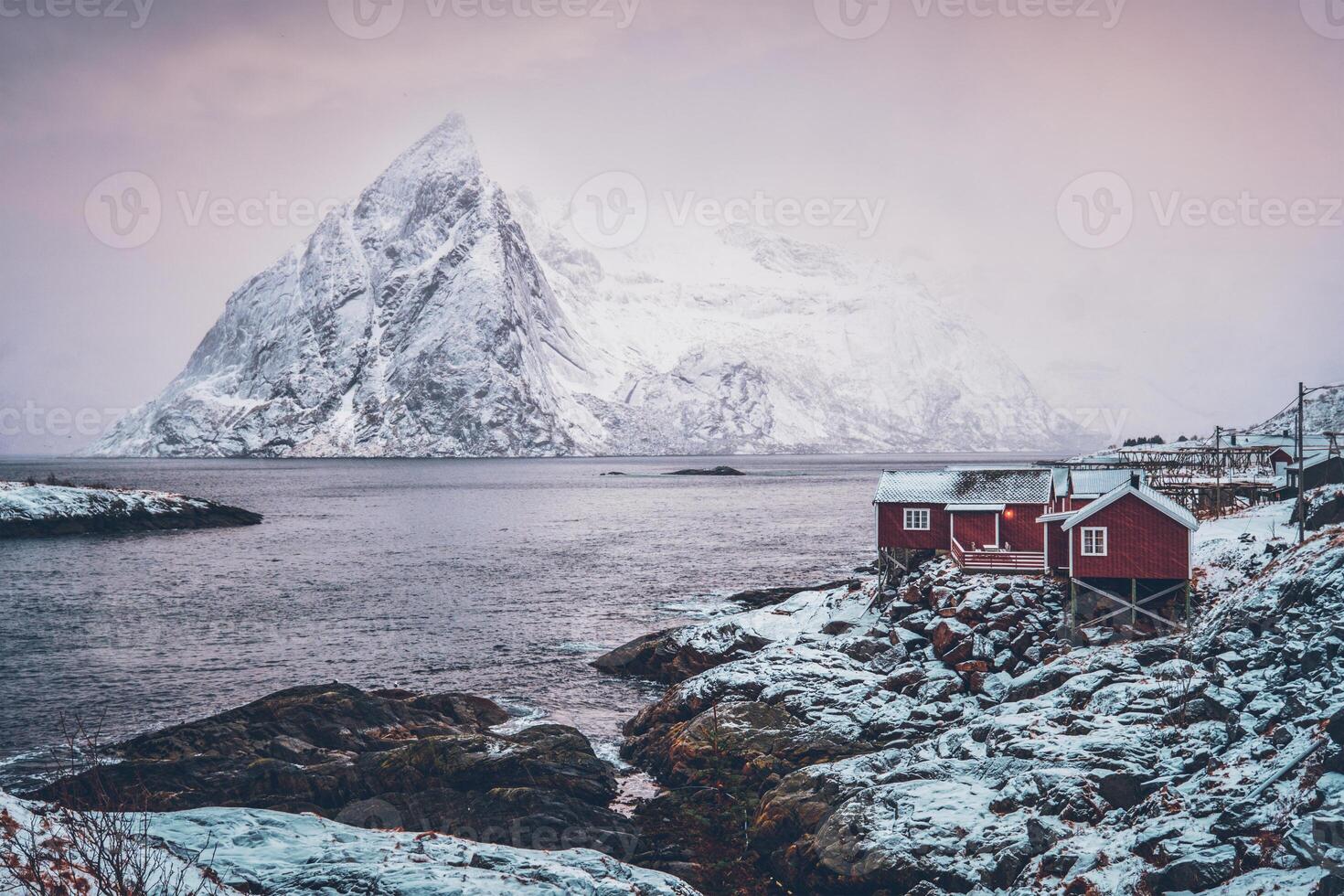 Hamnoy fishing village on Lofoten Islands, Norway photo