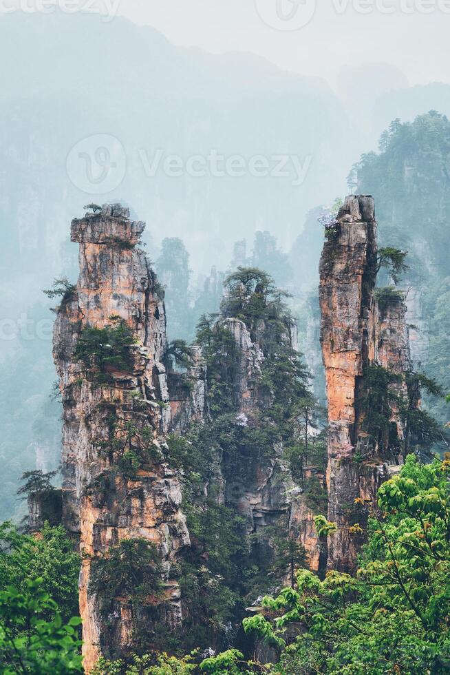 Zhangjiajie mountains, China photo