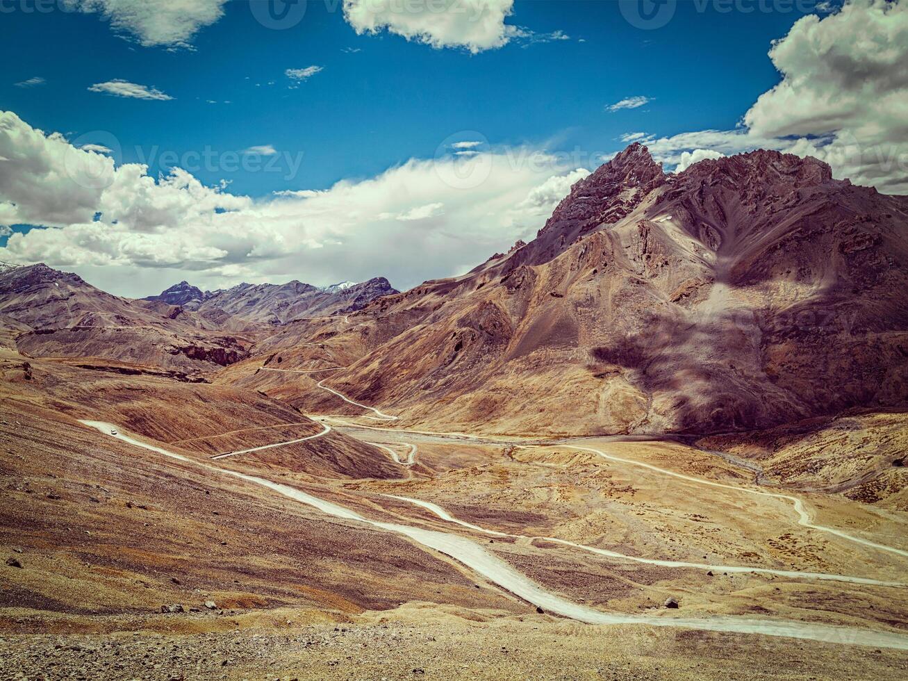Manali Leh road in Himalayas photo