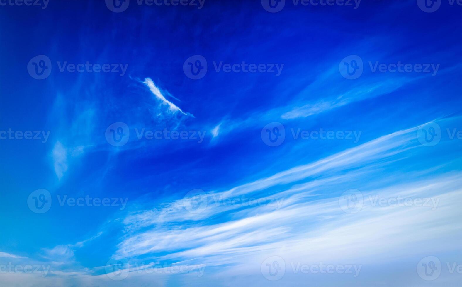 Blue sky with clouds photo