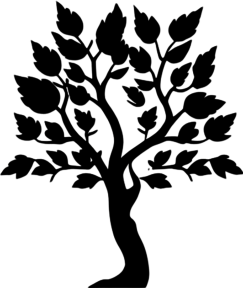 Close-up image of Tree logo. AI-Generated. png