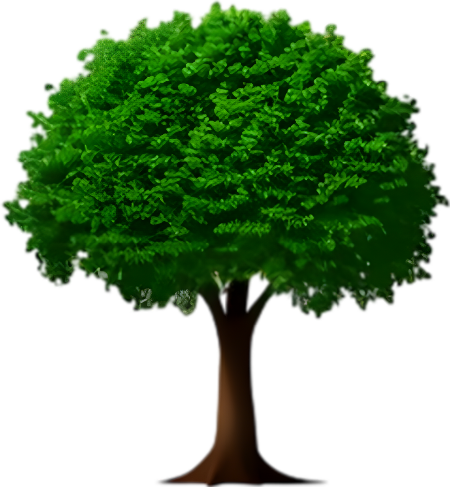 Close-up image of Tree logo. AI-Generated. png
