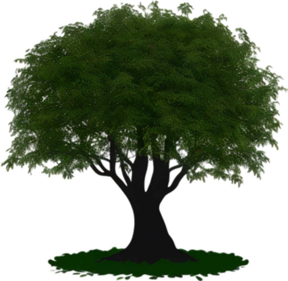 Close-up image of Tree logo. AI-Generated. png