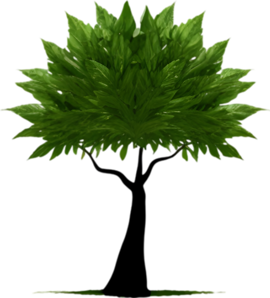 Close-up image of Tree logo. AI-Generated. png