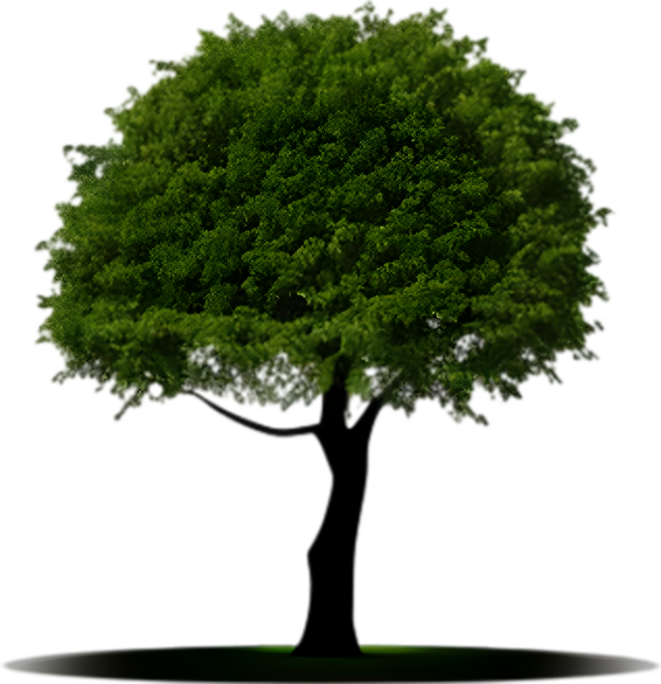 Close-up image of Tree logo. AI-Generated. png