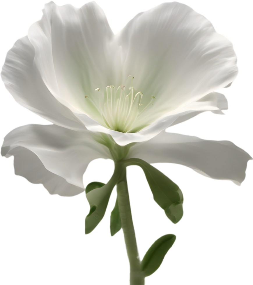 A close-up of a desert wildflower in vibrant colors, with delicate details. Ai-generated. png