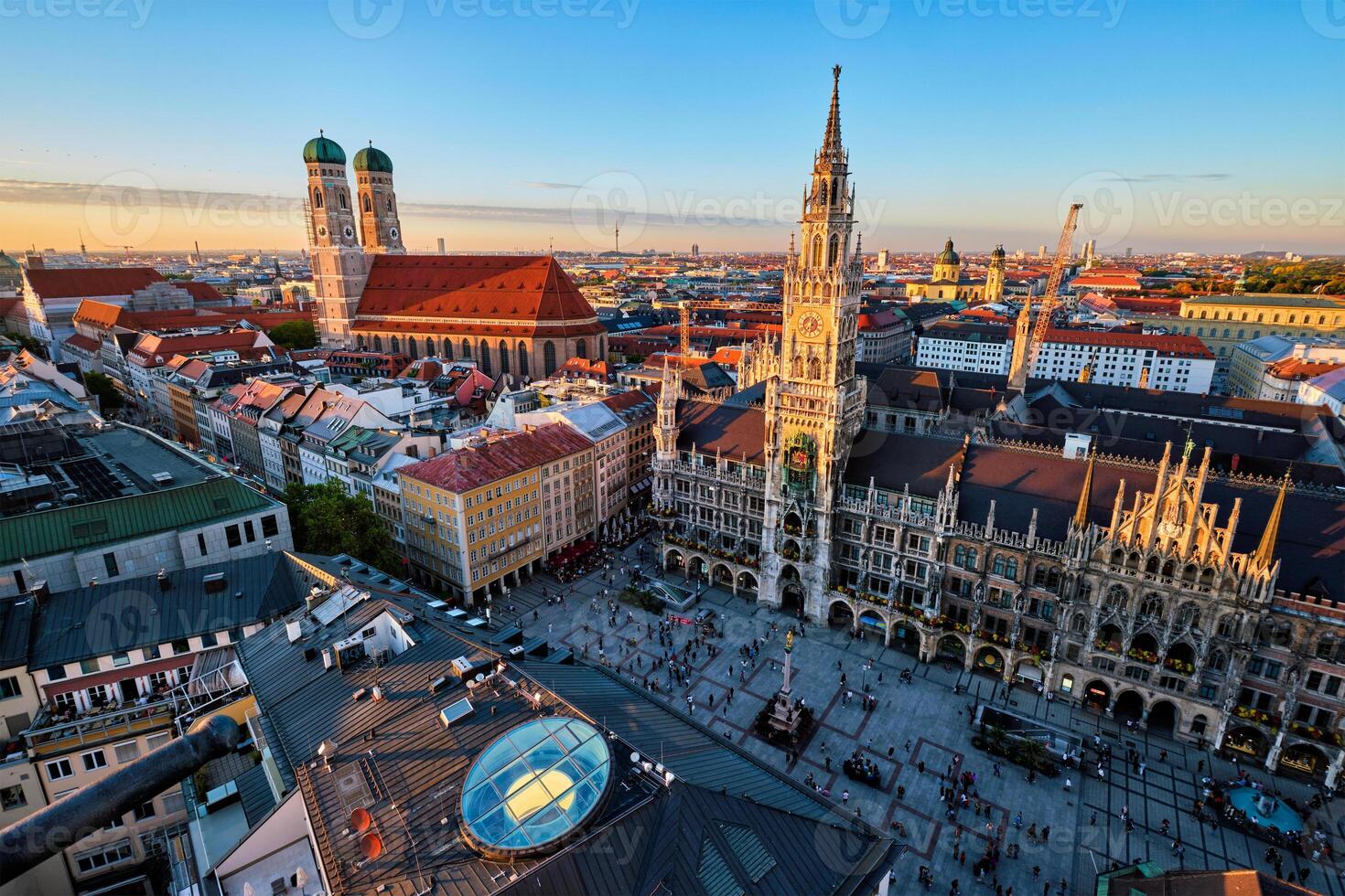 Aerial view of Munich, Germany photo