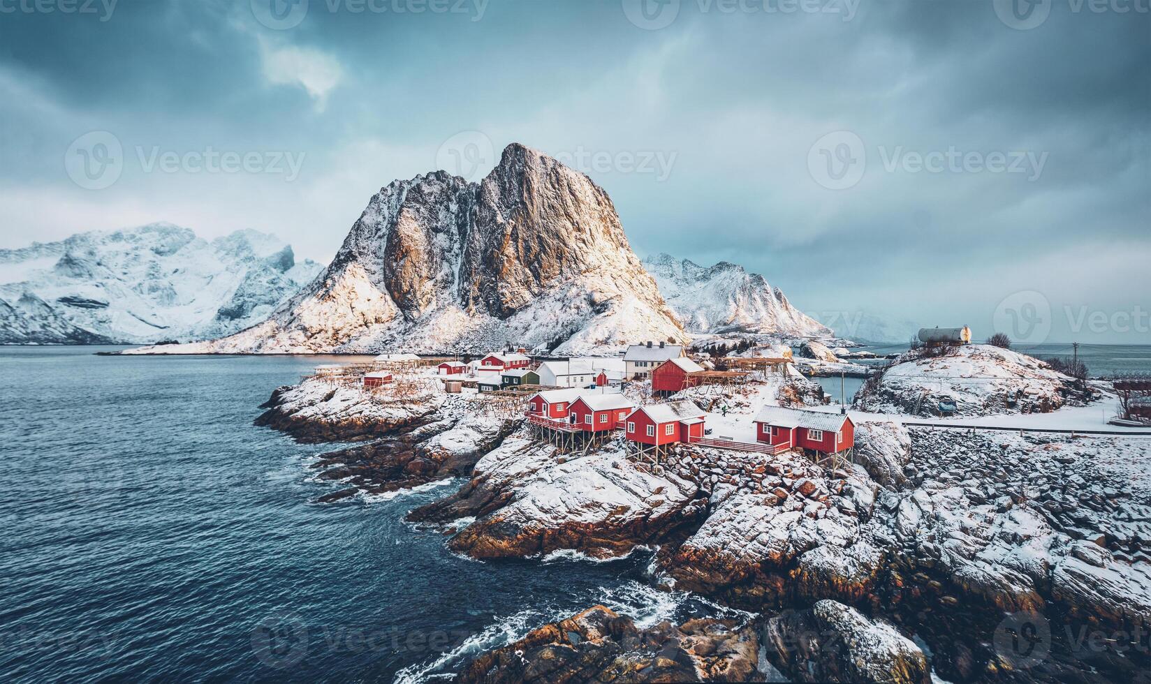 Hamnoy fishing village on Lofoten Islands, Norway photo