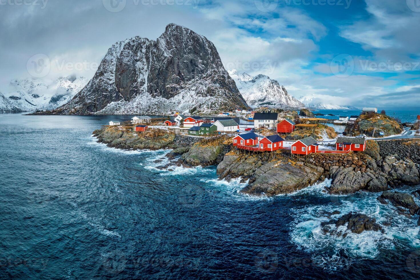 Hamnoy fishing village on Lofoten Islands, Norway photo