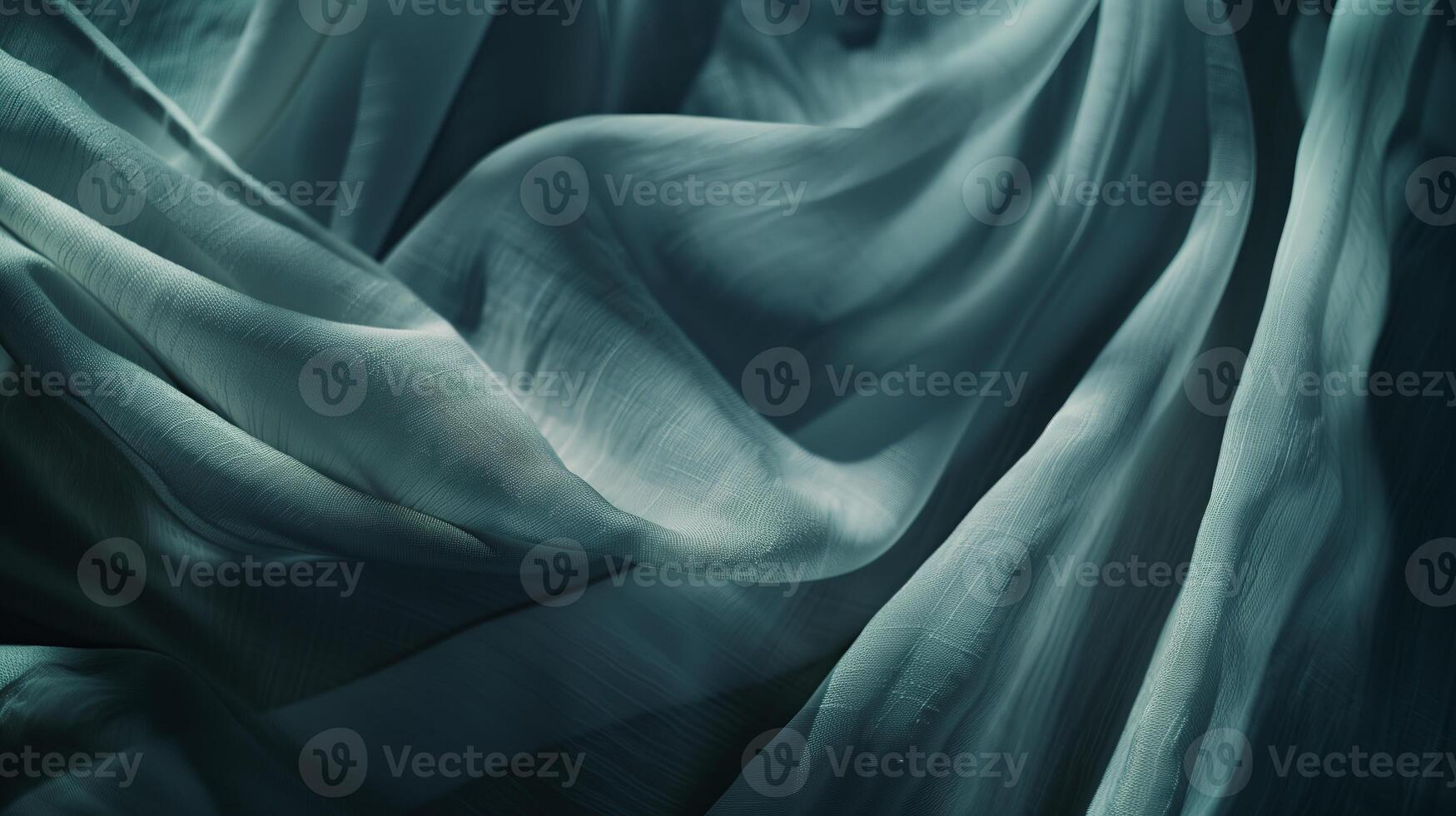The flow texture of the fabric frame the shot. photo