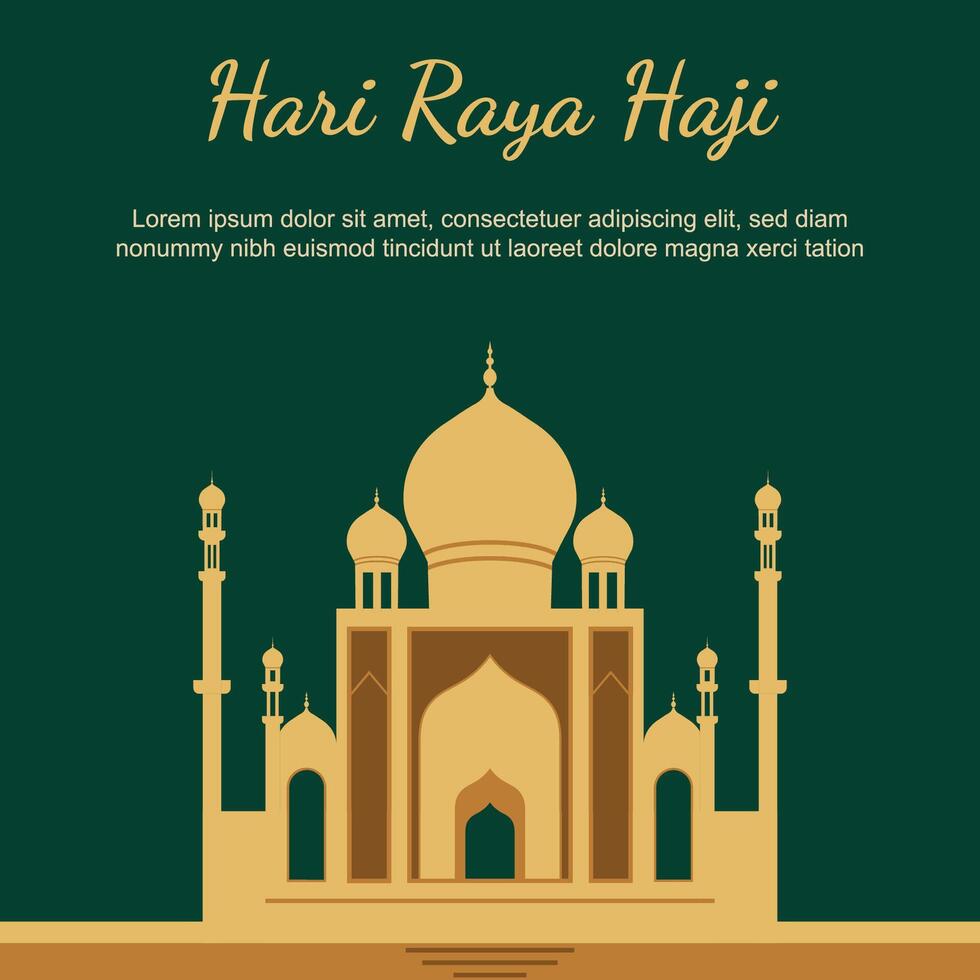 hari raya haji antecedentes. vector