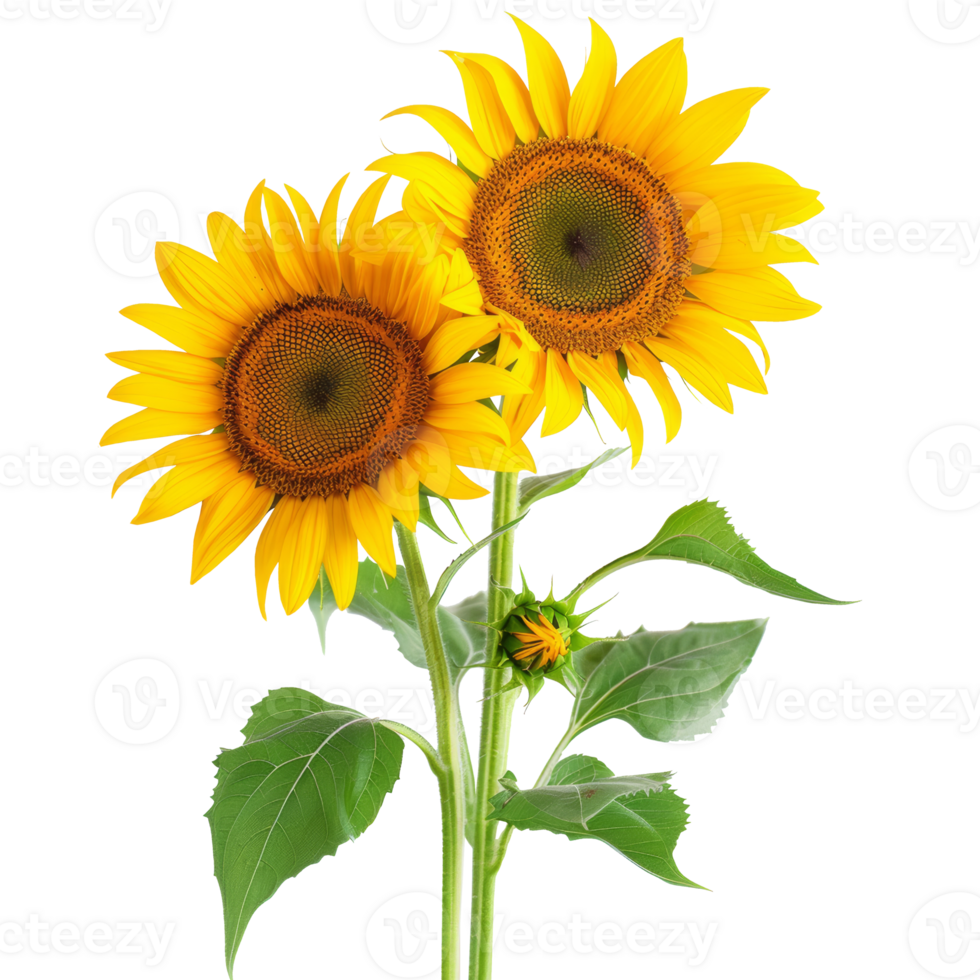 Sunflowers, transparent background png