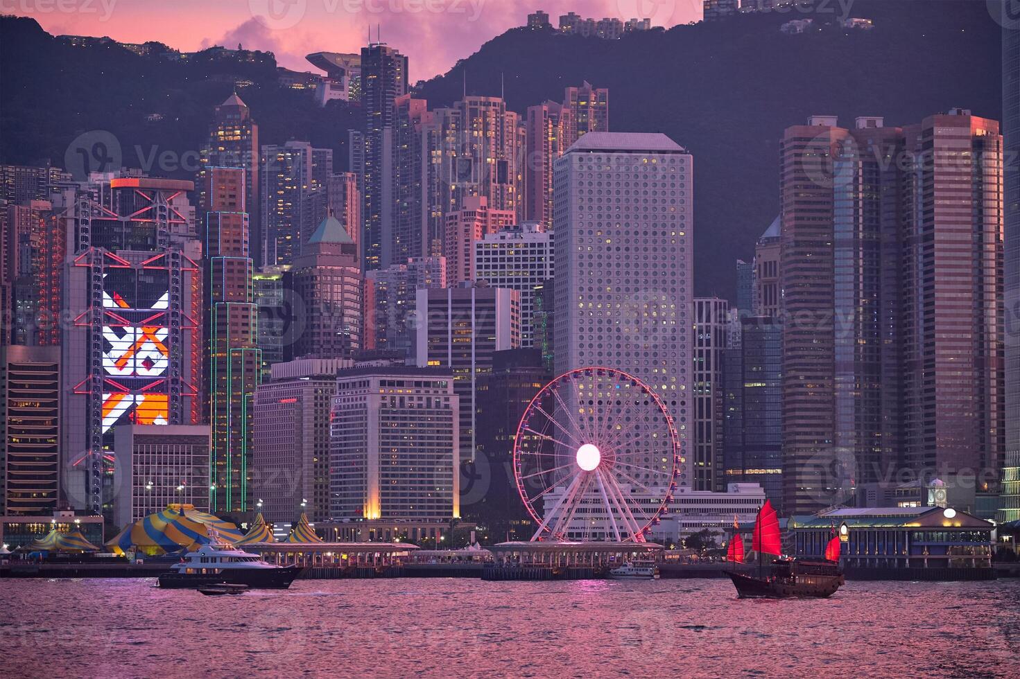 Hong Kong skyline. Hong Kong, China photo