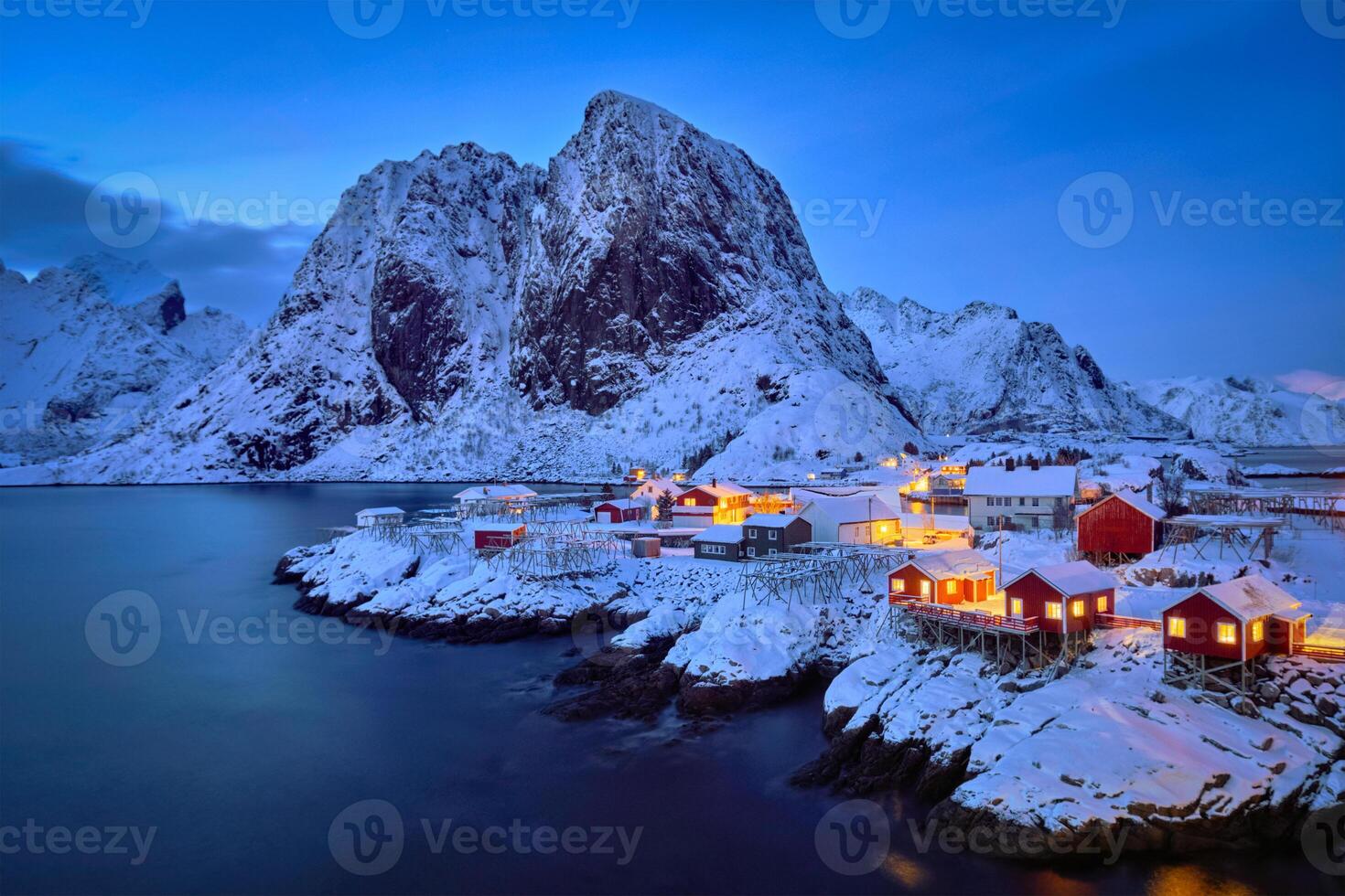 Hamnoy fishing village on Lofoten Islands, Norway photo