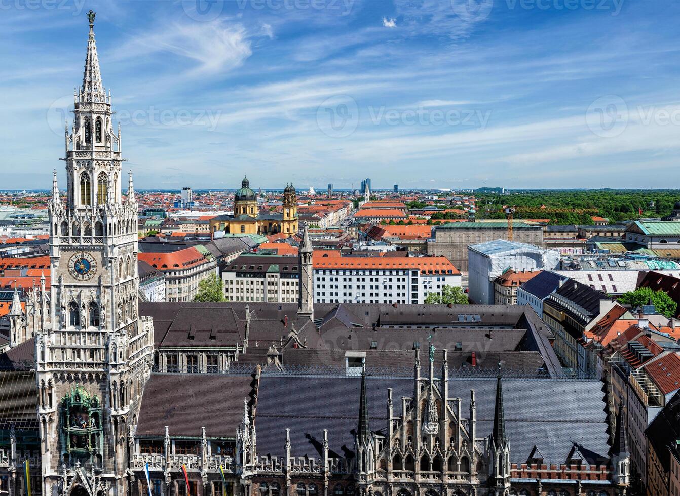 Aerial view of Munich, Germany photo