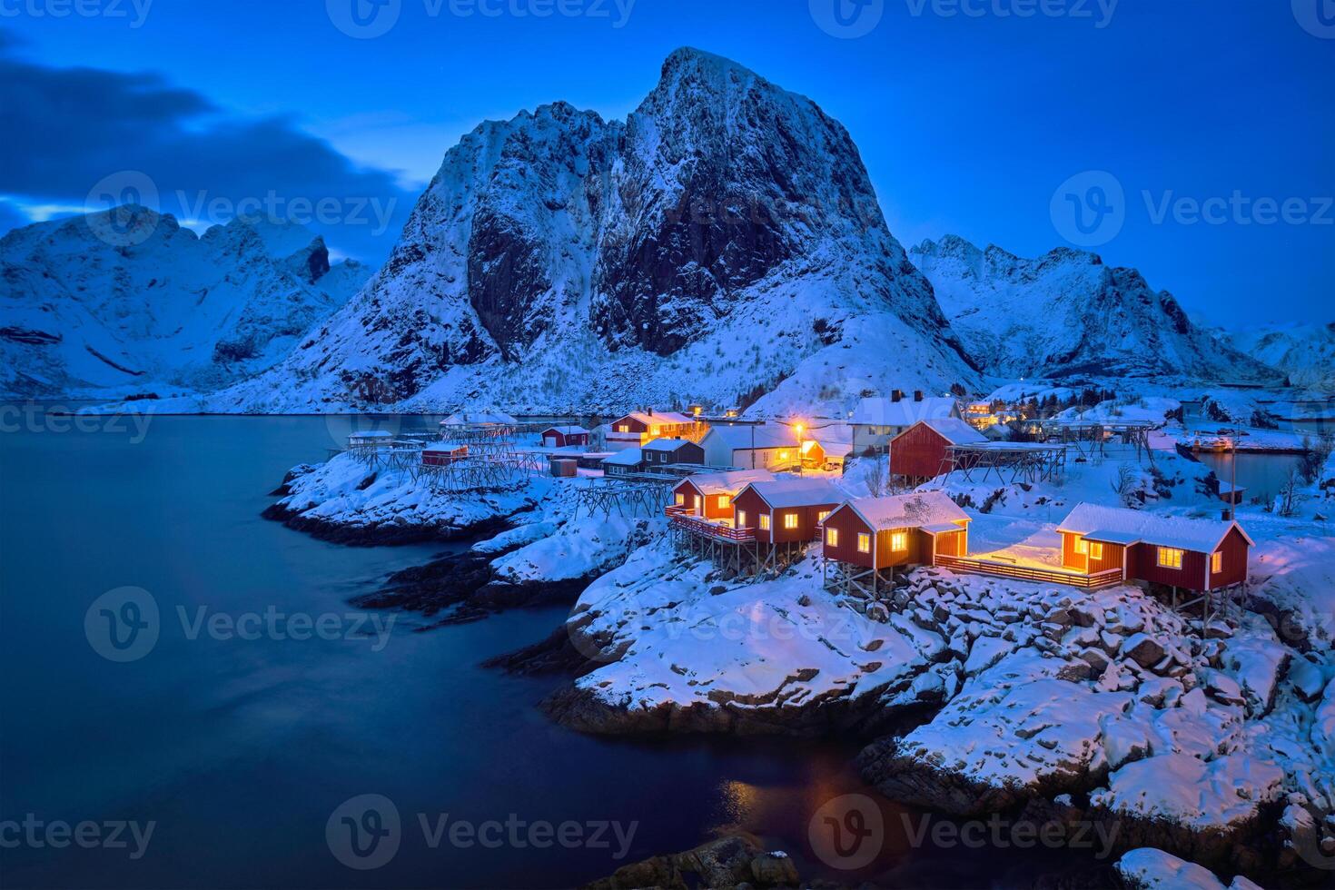 Hamnoy fishing village on Lofoten Islands, Norway photo