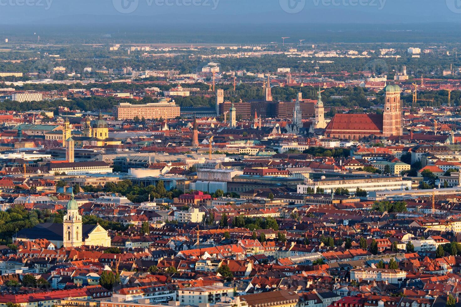 Aerial view of Munich. Munich, Bavaria, Germany photo