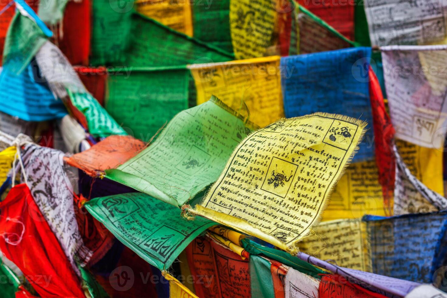 Tibetan Buddhism prayer flags lungta photo