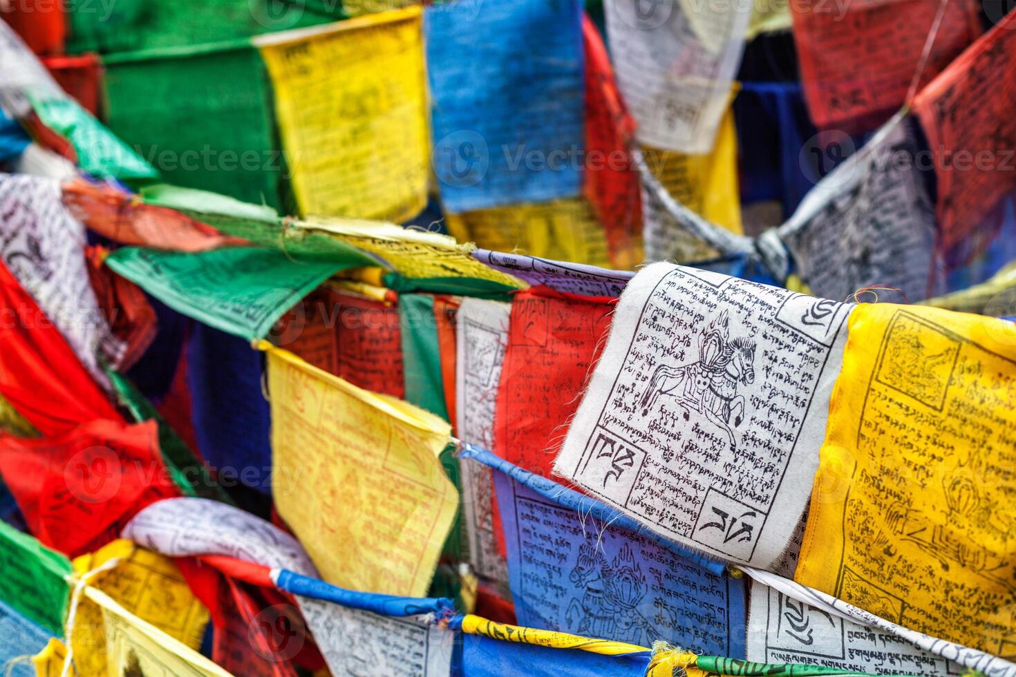Tibetan Buddhism prayer flags lungta photo
