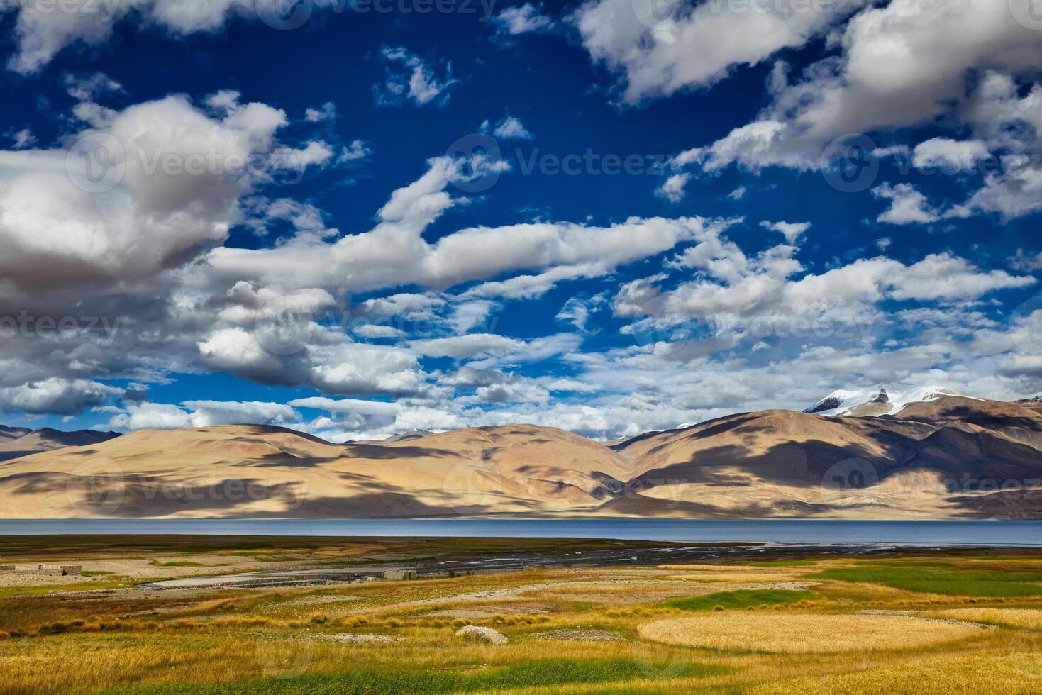 Lake Tso Moriri in Himalayas. Ladakh, India photo
