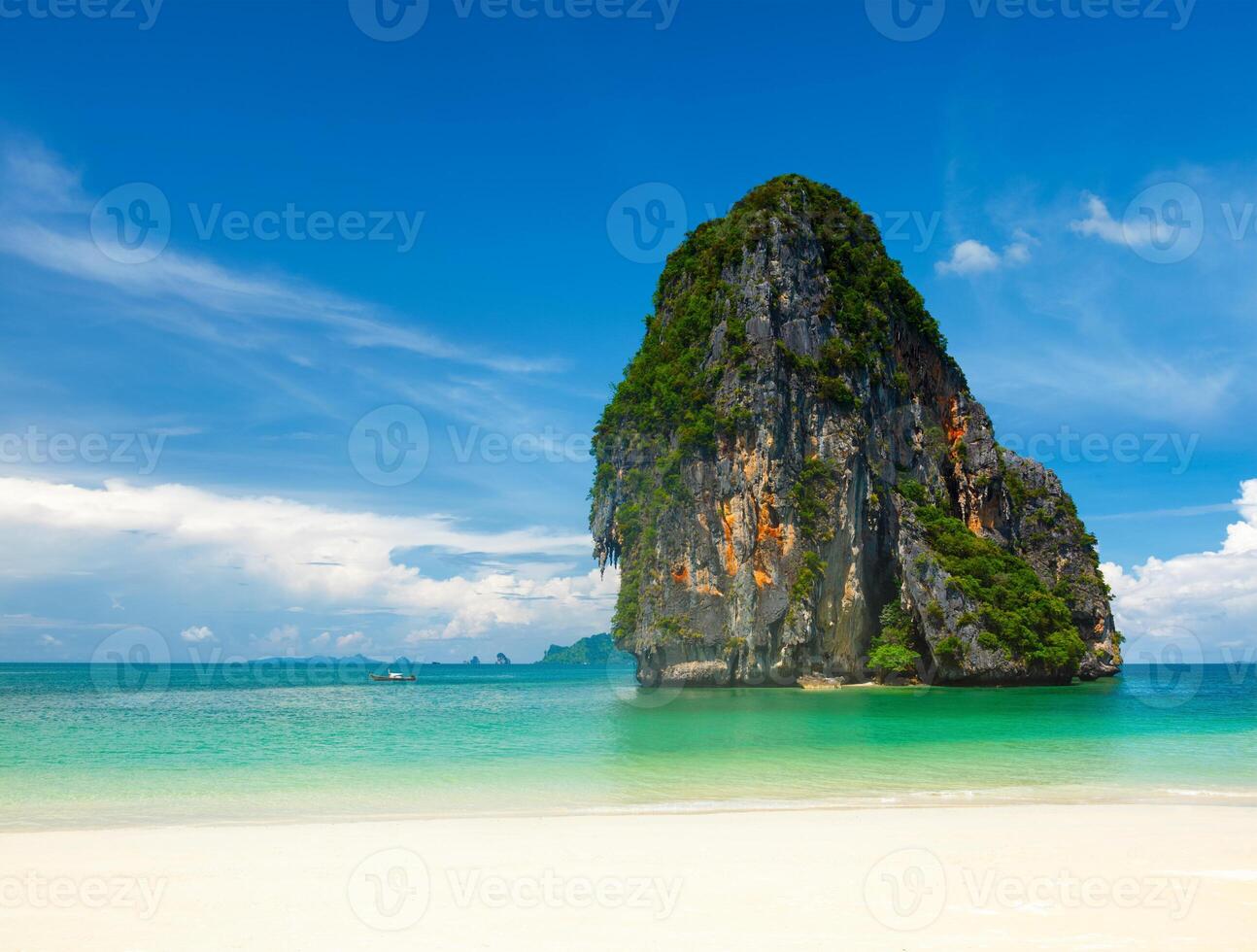 Pranang beach. Krabi, Thailand photo