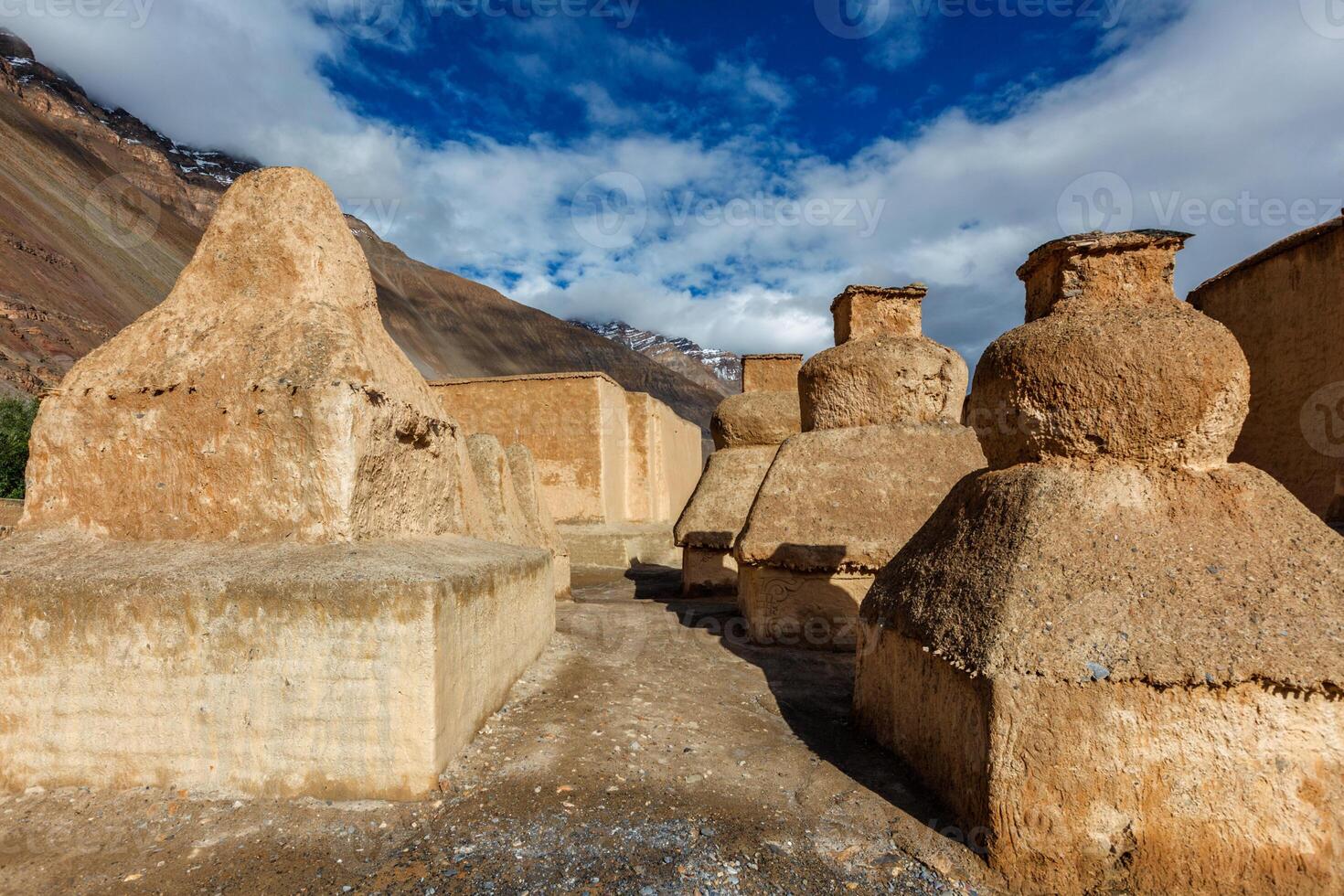Tabo monastery in Tabo village, Spiti Valley, Himachal Pradesh, India photo