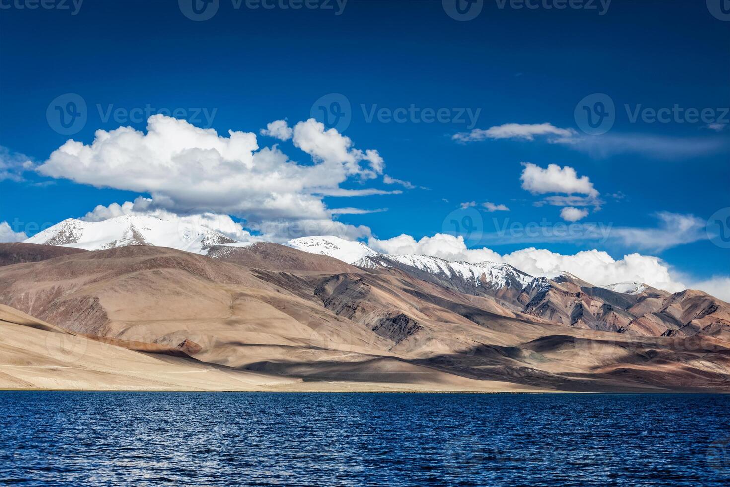 Lake Tso Moriri in Himalayas. Ladakh, Inda photo